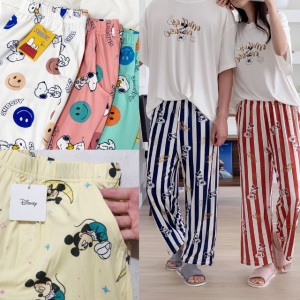 커플잠옷 디즈니 수면바지 빅사이즈홈웨어 피치기모 겨울파자마