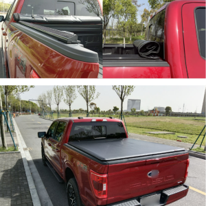 픽업 트럭 GMC 콜로라도 3단 폴딩 소프트 방수 천 트렁크 Tonneau 적재함 덮개 커버