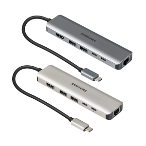 삼성전자 6in1 C타입 USB 멀티 허브 SL-MH1061C 골드 HDMI 8K 30Hz 100W 노트북 맥북 아이패드 호환