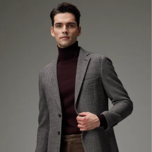 [마에스트로] 라이트브라운 울혼방 FW 자켓