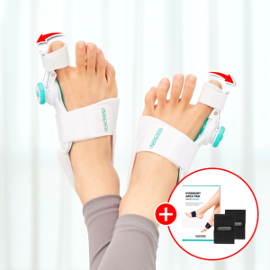 [1+1] 에버바디 무지외반증 교정기 PRO 1등급 의료기기 엄지 휨 발가락 교정 + 케어밴드 증정