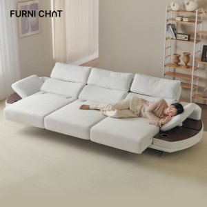 퍼니챗 제우스 모션 전동 슬라이드 리클무빙 코모도 4인용 리클라이너 소파