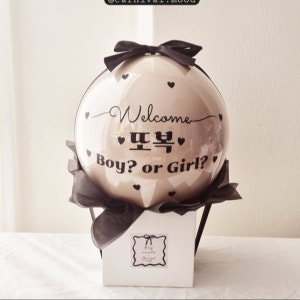 완제품 젠더리빌풍선 아기성별공개 파티 풍선