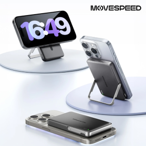 무브스피드 18W 맥세이프 무선 충전 스탠드형 보조배터리 5000mAh S05 Pro