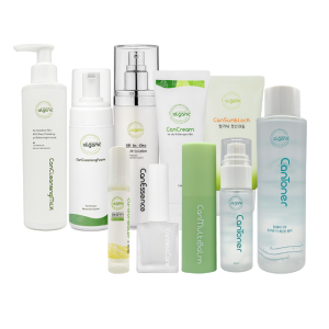 엘가닉 스킨케어2 (캔에센스+캔크림+캔선크림+캔클렌징폼+캔네일케어+캔멀티밤+캔클렌징밀크+캔바디로션+캔손발닥터+캔토너) 세트 - 암환자 선물용 가능