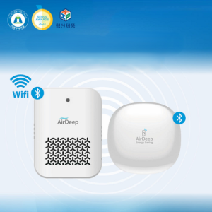 [매장용] 냉난방기 제어기, 매장 냉난방 전기료 절감 IoT 솔루션, 에어딥Q + 네트워크 확장용 허브 세트