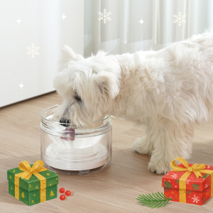 웰리 강아지수반 IoT 강아지 물그릇 유리수반