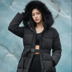 [뉴발란스]  W 프리미엄 벨티드 구스 롱다운 블랙 NBNPD4W152-19