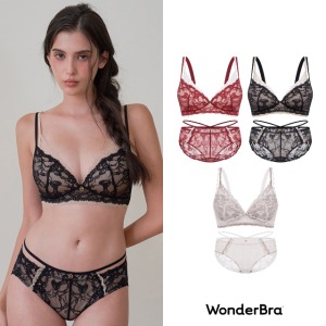 원더브라 예쁜 레이스 노와이어 여성속옷 3세트
