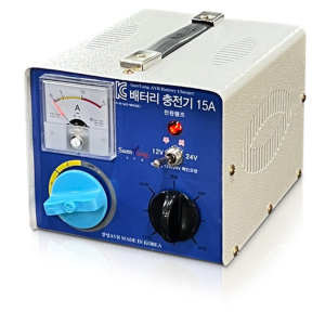 삼양AVR 15A 차량용 배터리 충전기 12V/24V겸용 자동차 밧데리 충전 SY-15A