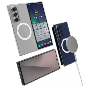 [초강력 자석] Z폴드 맥세이프 케이스 슬림 FOLD 제트 지폴드 케이스 투명 (폴리카보네이트), 갤럭시Z 폴드7