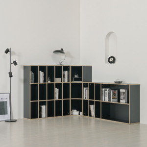 매튜 E0 낮은 책장 코너 거실 2단 3단