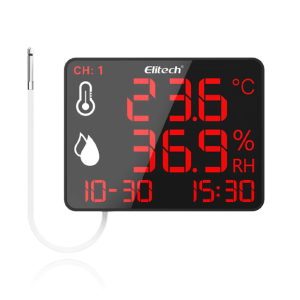 Elitech 블루투스 LED 대형 온습도계