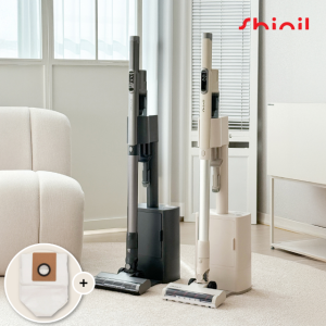 신일 에어그립 자동먼지비움 스테이션 무선청소기