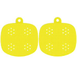 플래티넘 실리콘 저자극 아기 샤워타월 2개