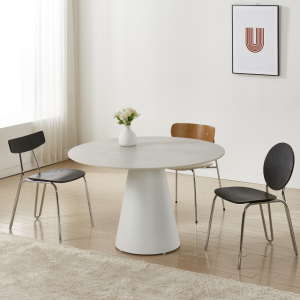 [엘비디엘]머쉬 원형 900 스틸 유럽 직수입 포세린 세라믹 식탁 12T 테이블