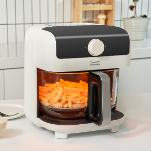 풀무원 소형 유리 스팀 에어프라이어 4.5L