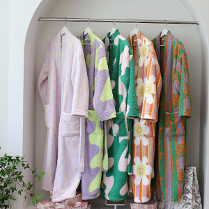 극세사 로브 가운 커플잠옷 홈웨어 수면잠옷