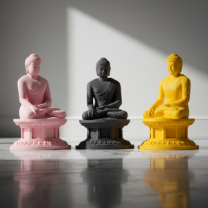 [여진불교굿즈] 무형문화재제작 석굴암 본존불불상 본존불상 미니어처 14cm (스탠드포함) ,국내생산 박물관굿즈 인품 장식 명상 힐링 선물 고급신년선물 인테리어장식 외국인선물