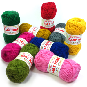 베이비순모 WOOL 100 펠팅 세일러 슬리퍼 뜨개실 모자뜨기 겨울 털실 니트 조끼 의류 목도리실