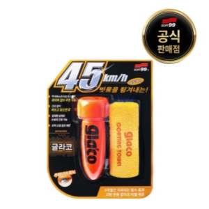 소프트99 즉시건조 유리발수코팅제, 글라코 롤온 인스턴트드라이 G4X플러스(노란색타월)