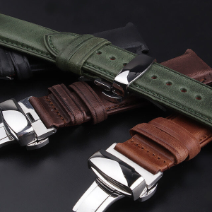 이태리 수입 오일 천연소가죽 20mm/22mm 디버클 스트랩 BP9144WB