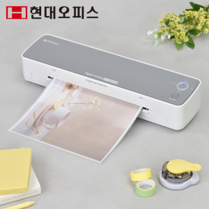 현대오피스 소형 가정용 A4 코팅기 PL-200 A4 빠른예열 걸림제거 무열코팅