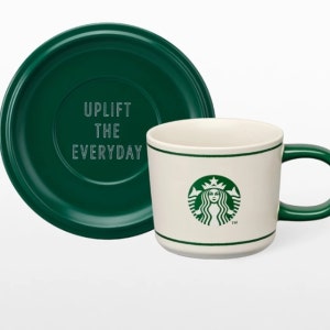 스타벅스 커넥티드 인 그린 머그컵 받침 포함 355ml