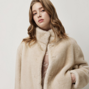 시슬리 하이넥 퍼 점퍼 SALE35561IV