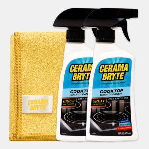 세라마브라이트 인덕션청소 클리너 세정제 데일리클리너 분무형 세제 2개+극세사행주