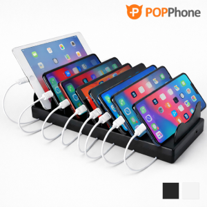 팝폰 8포트 화재방지 초고속 멀티충전기