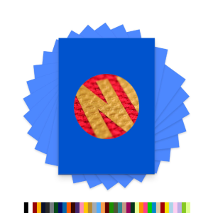 PU 열전사지 커팅용 A4 단일색상 30매묶음