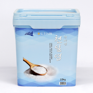 100% 국내산 천사섬 천일염 10kg (간수 빼는 소금통 사용)