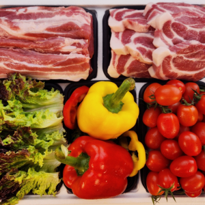 [운봉담다]지리산흑돼지 삼겹살 오겹살 목살 앞다리 버크셔 운봉고랭지 과채 운봉농협하나로마트