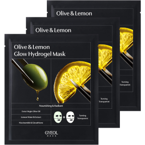올리브 레몬 글로우 하이드로겔 마스크 팩 3매