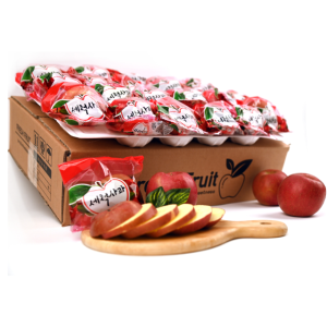 경북 청송 황금 껍질째 먹는 세척사과 부사사과