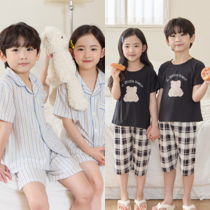 아동 주니어 잠옷 면 인견 엠보 플리츠냉감세트