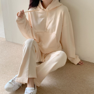 이프노스 여성 트레이닝 세트 후드 크롭 츄리닝 세트