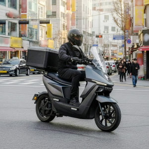 [이누리]LG공동개발 전기오토바이 OK1 KS 기본 152km 스쿠터 이륜차 배달용 전동바이크