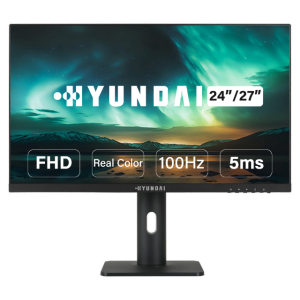 현대모니터 피벗 FHD USB허브 멀티스탠드