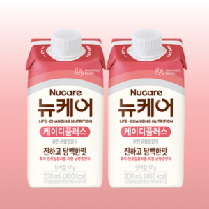 [본사공식몰] 뉴케어 케이디플러스 KD 200ml (60팩) 투석 신장 질환자용 신장환자 수분제한 균형 영양식 고단백 L아르기닌 진하고 담백한맛