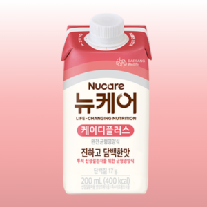 [본사공식몰] 뉴케어 케이디플러스 KD 200ml (30팩) 투석 신장 질환자용 신장환자 비투석신장질환용 신장질환유동식 수분제한 균형영양식 고단백 L아르기닌 진하고 담백한맛