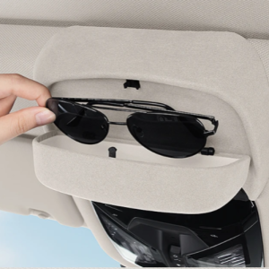 자동차 안경 케이스 모피 선글라스 보관함 안경 홀더 BMW 시리즈 5 G60 G01 G02 G08 X3 X4 IX3 용 자동 인테리어 액세서리