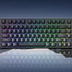 ATTACK SHARK R82 HE 75% 8000Hz 고속 트리거 유선 키보드, 0.005mm RT 정확도, 자기 스위치, 0.08ms 지연, RGB 조명