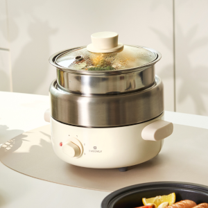 디온리 올스텐 4in1 분리형 계란찜기 멀티쿠커 전골냄비 전기그릴 라면포트 NJM221CW