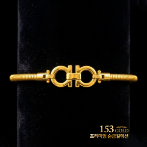 24K순금오메가체인 3 돈팔찌-999제품