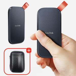 샌디스크 외장SSD 포터블 SSDE30 대용량 고성능 1TB, 블랙