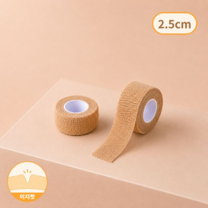 벤다리 코탁 자가 점착 테이프 압박 붕대 밴드 2.5cm x 4.5m 1매입, 4개