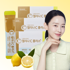 [300포] 동국제약 엘리나C 플러스 비타민C 맛있는 고함량 비타민씨 D 비오틴 100포, 3개