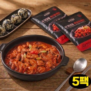 매콤쫀득 쭈꾸미볶음 5개 밀키트 300g 캠핑